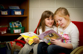 School Children Reading Books